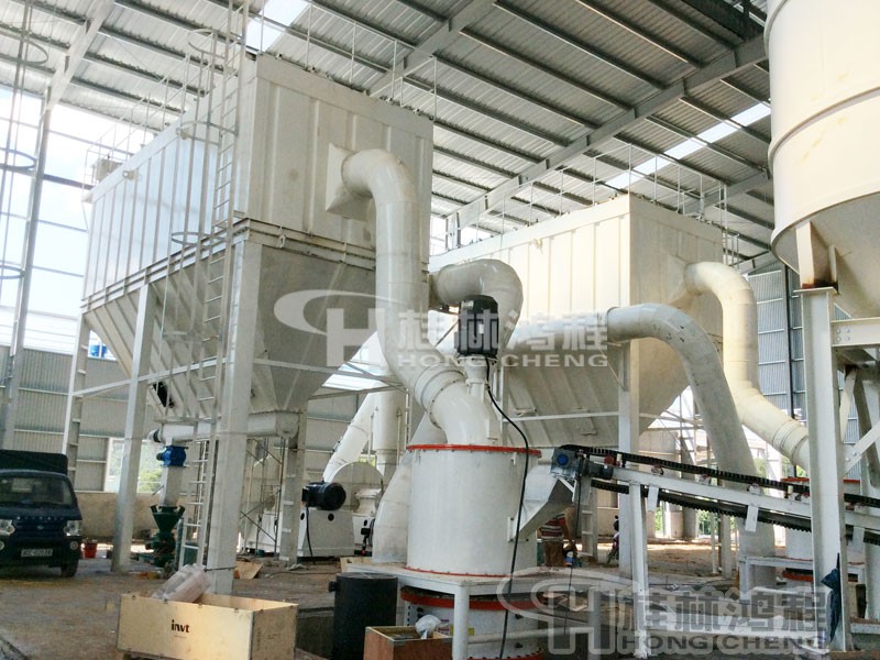 六臺HCH1395環輥磨大理石石料磨粉機